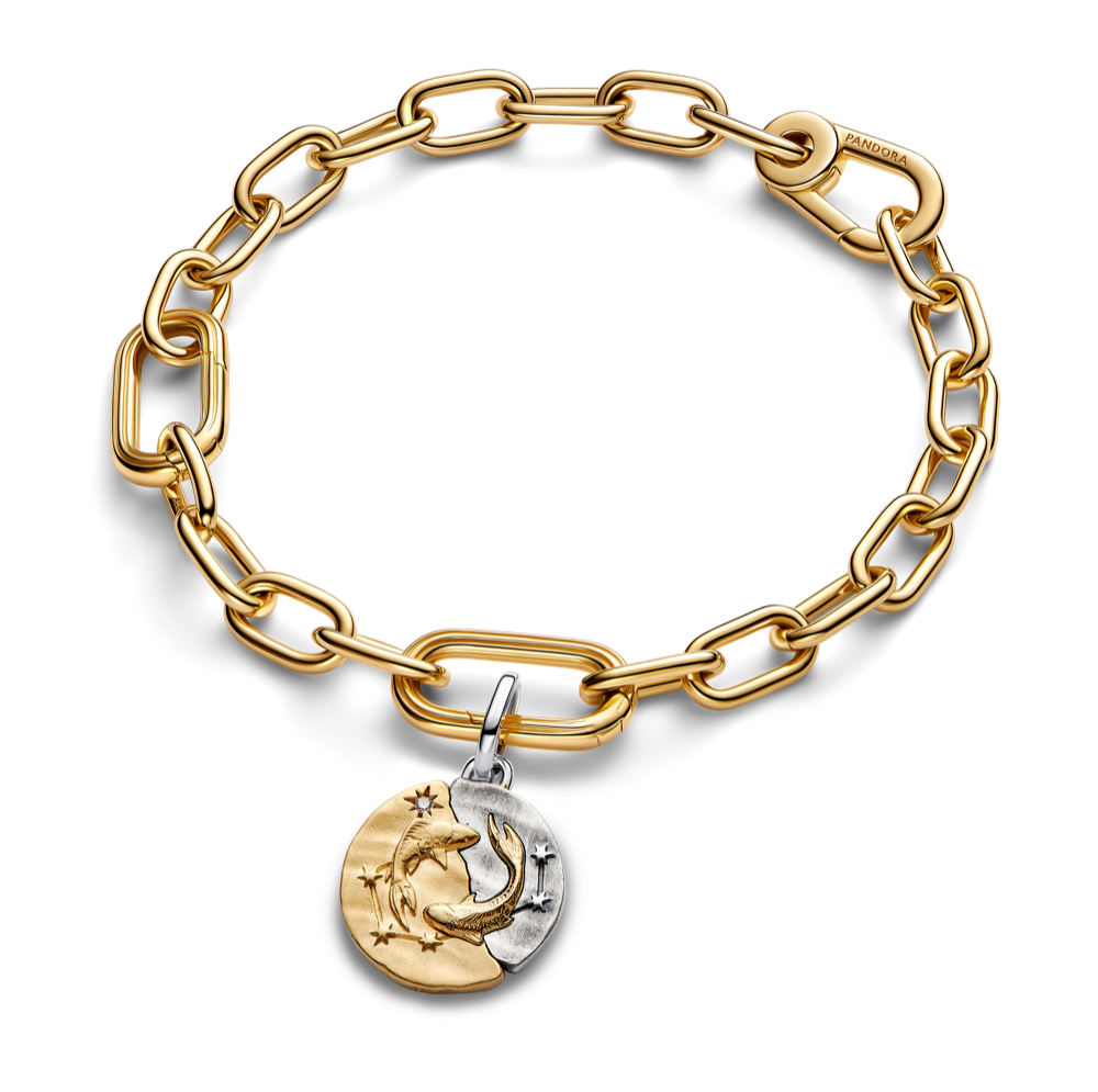 Žuvų zodiako ženklo medaliono karoliukas