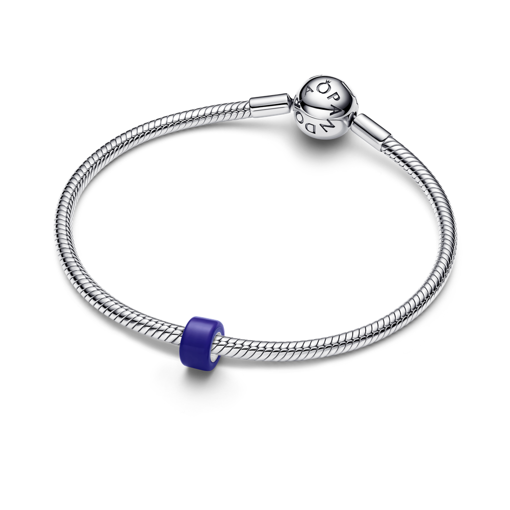 Mėlyno Murano stiklo mini karoliukas