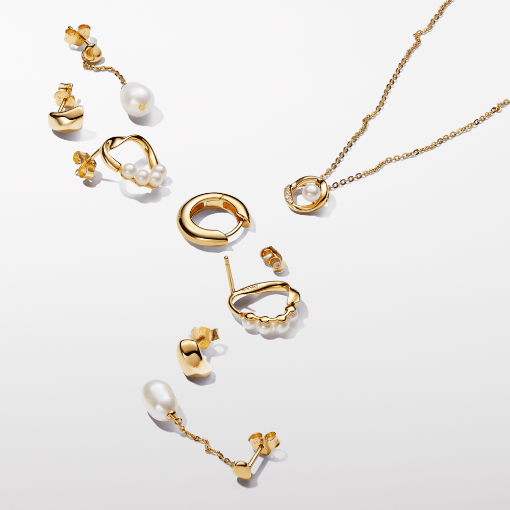 Apvalūs lanko formos auskarai - Pandora Lietuva