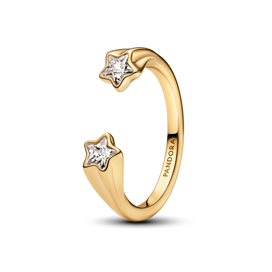 Atviras žiedas „Krintančios žvaigždės“ - Pandora Lietuva