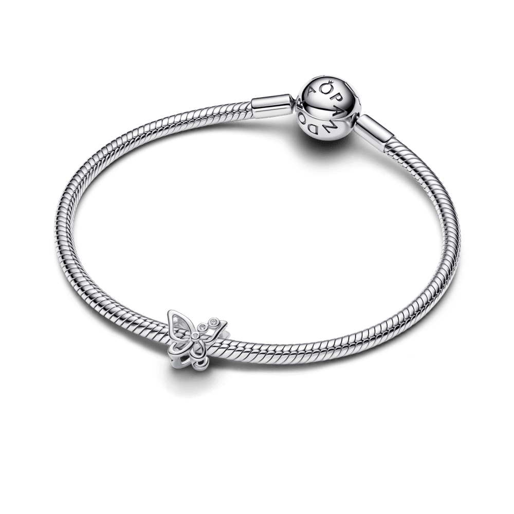 Ažūrinis karoliukas „Drugelis“ - Pandora Lietuva