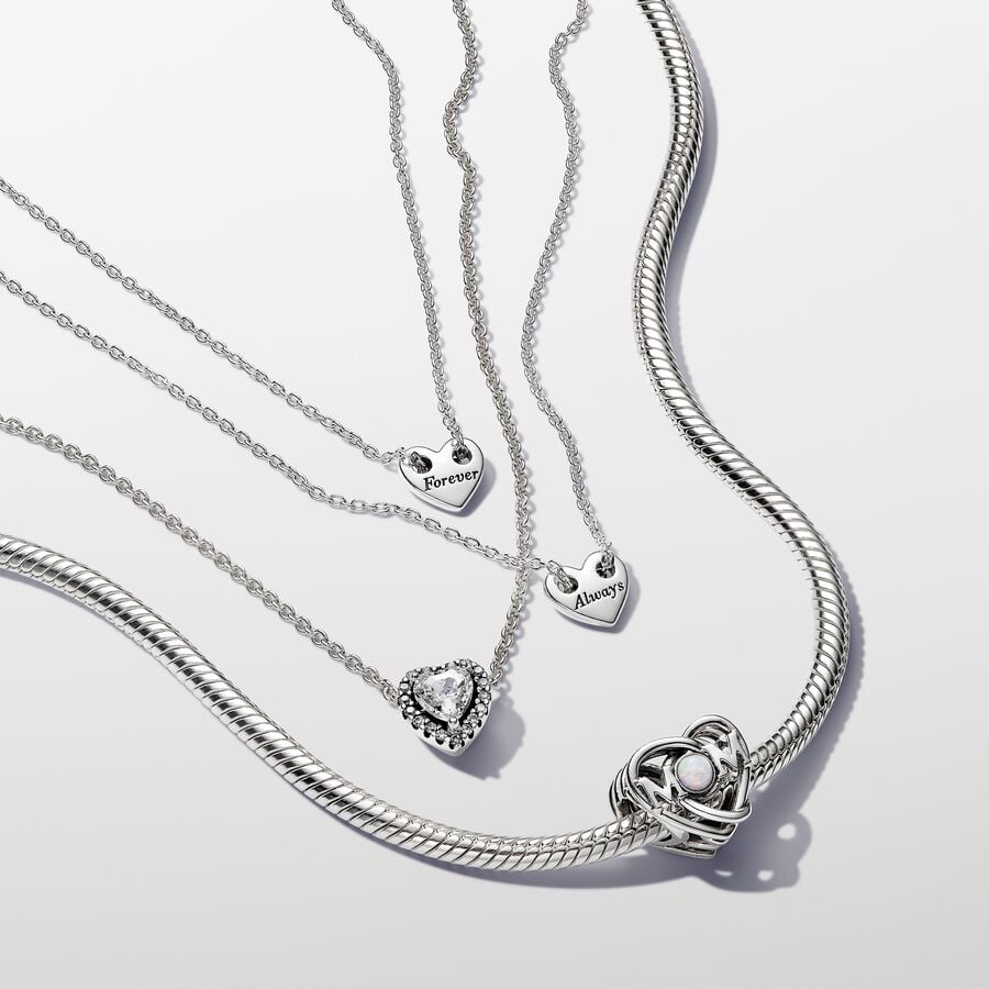 Ažūrinis karoliukas „Mama ir širdis“ - Pandora Lietuva