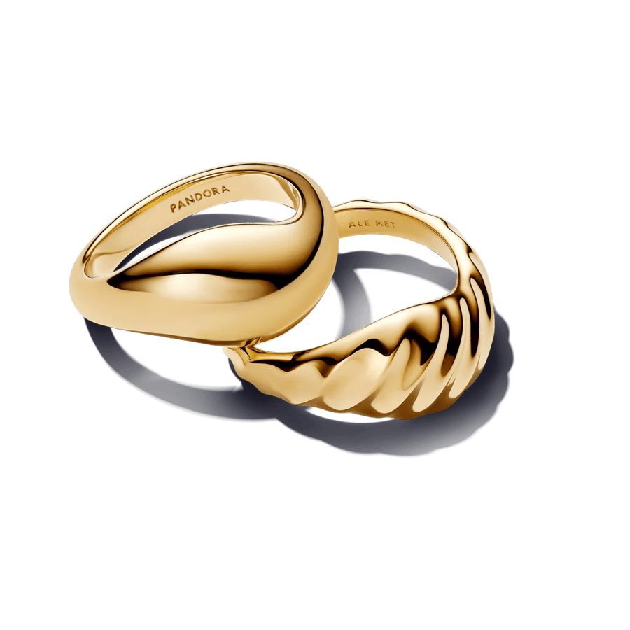 Banguotos tekstūros sujungiami žiedai - Pandora Lietuva