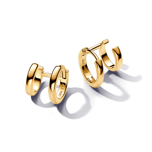 Dvigubi lanko formos auskarai - Pandora Lietuva