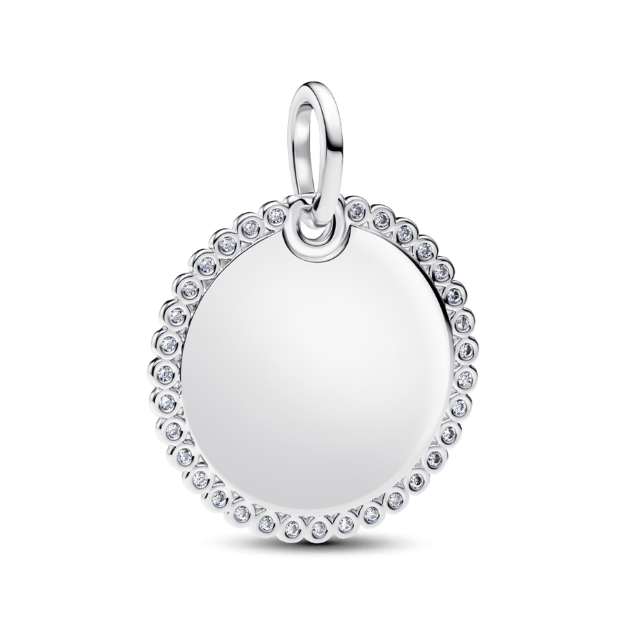 Graviruojamas apvalus pakabutis - Pandora Lietuva