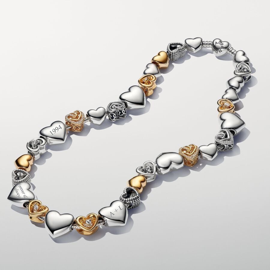 Graviruojamas didelis širdelės pakabukas „Būk mylima“ - Pandora Lietuva