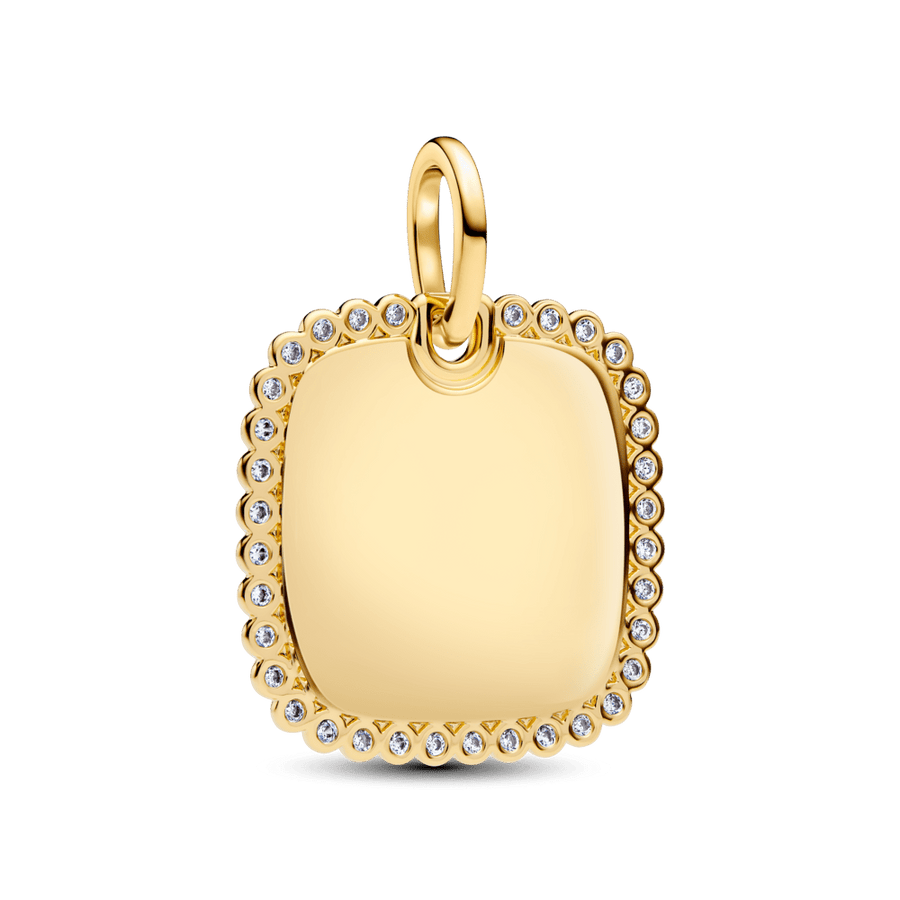 Graviruojamas kvadratinis pakabutis - Pandora Lietuva