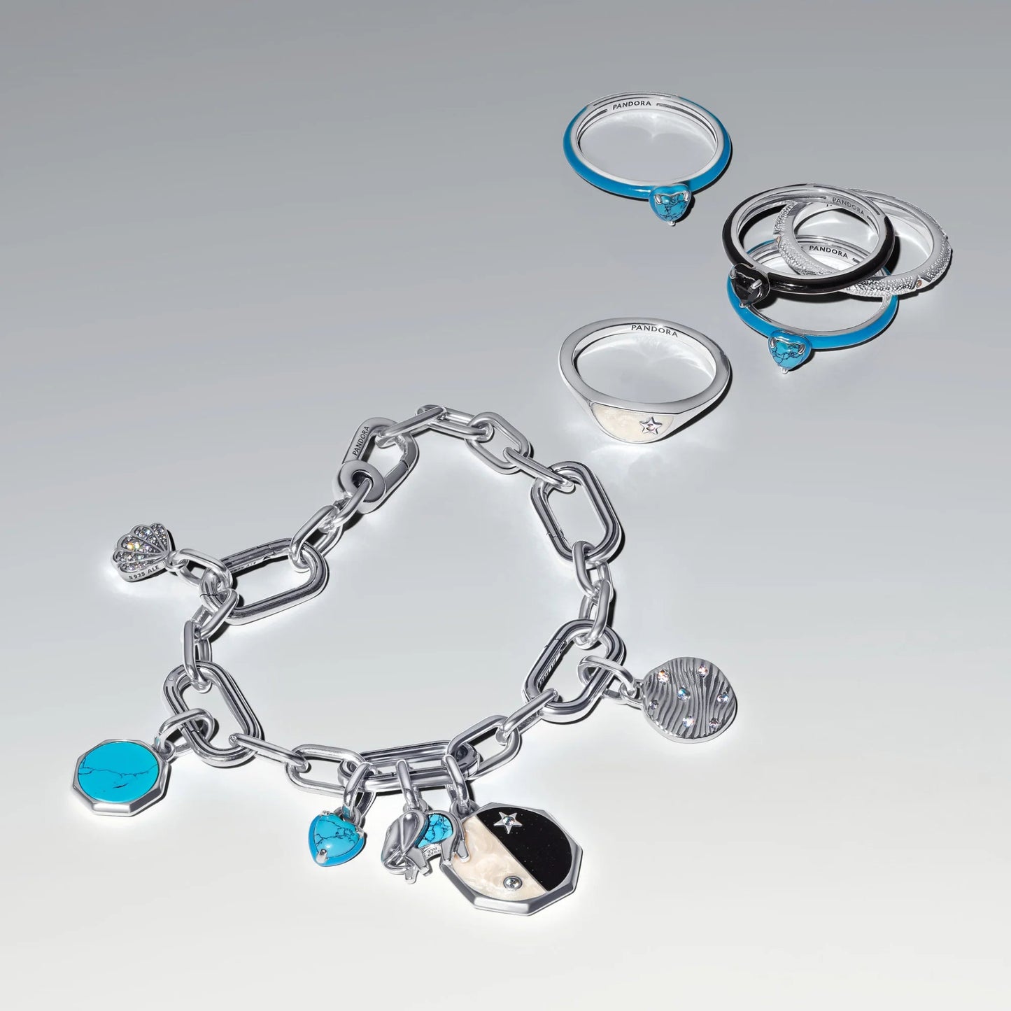 Graviruojamas mini karoliukas su medalionu - Pandora Lietuva