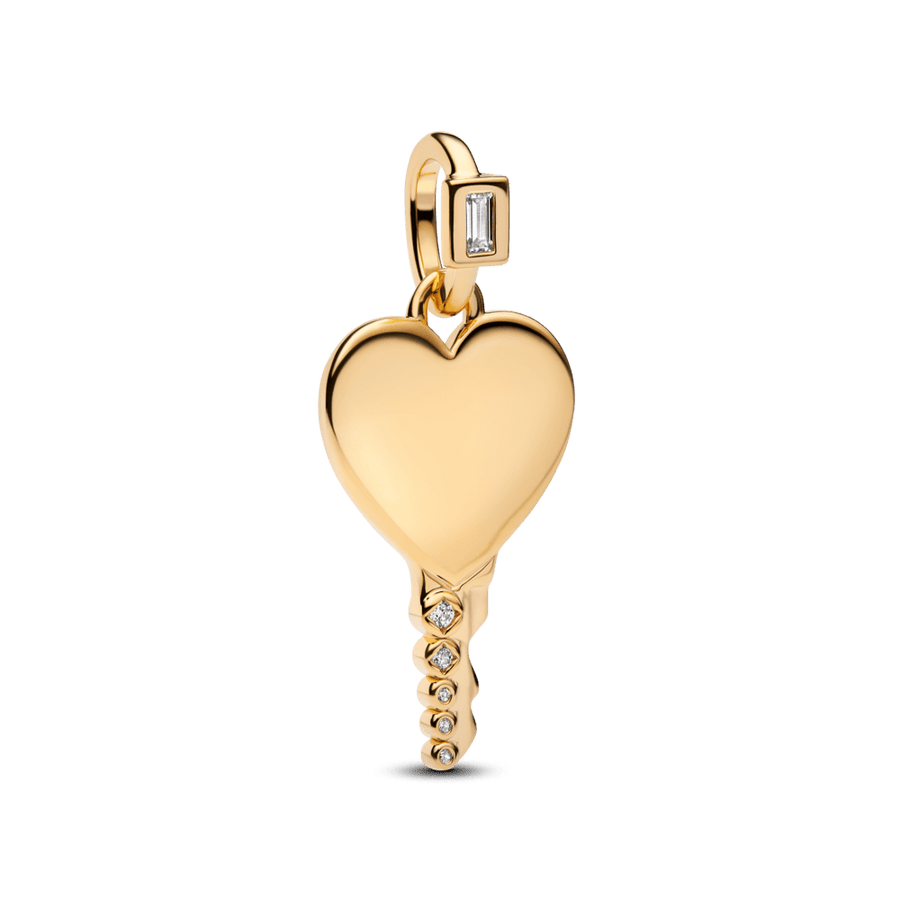 Graviruojamas pakabutis „Širdies formos spyna“ - Pandora Lietuva