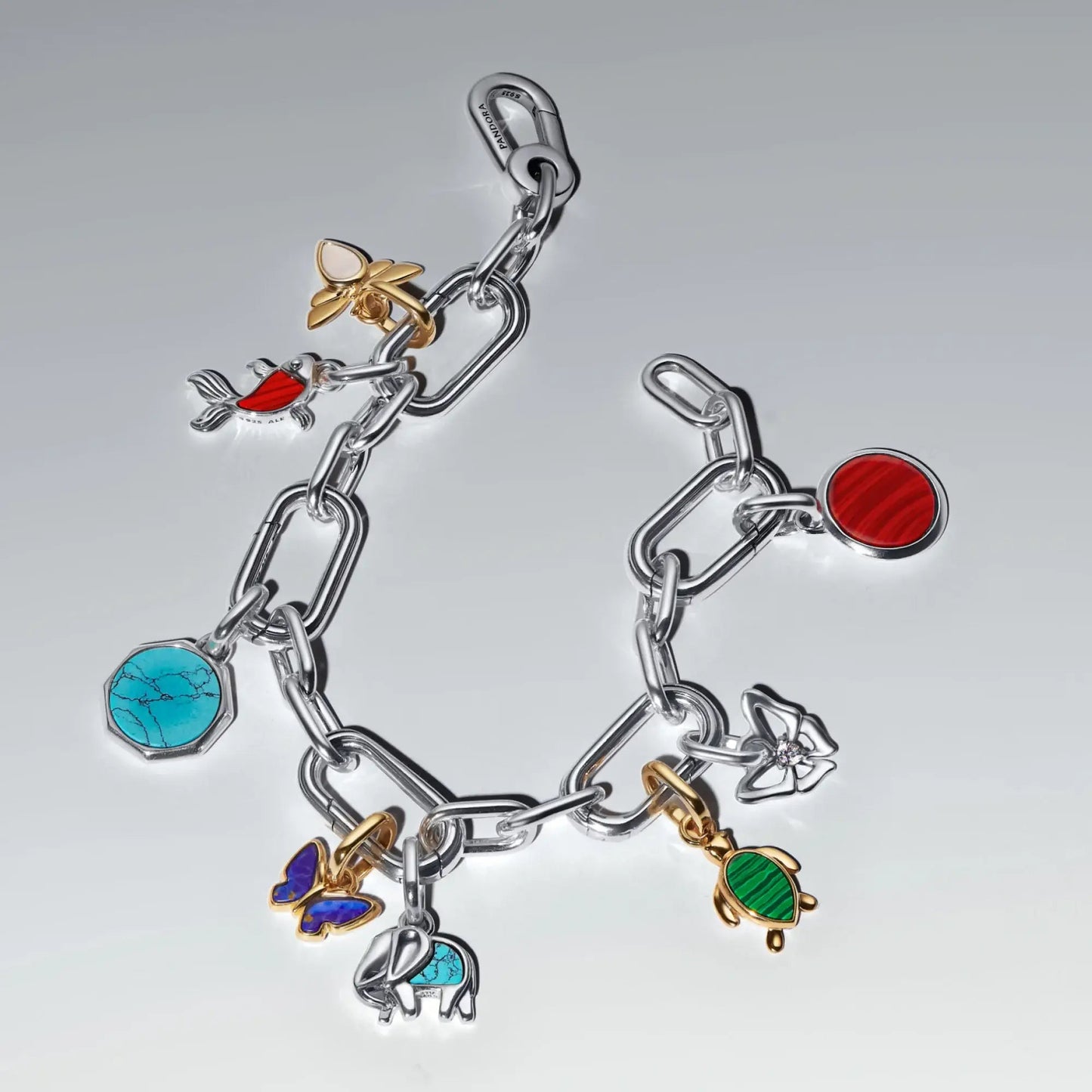 Kabantis raudono Murano stiklo mini karoliukas „Koi karpis“ - Pandora Lietuva