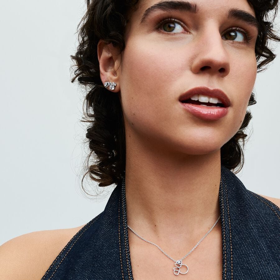 Koljė vėrinys „Disnėjaus pelytės Minės siluetas“ - Pandora Lietuva