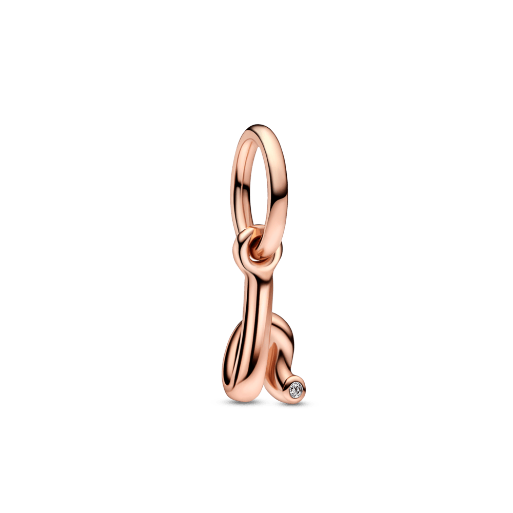 Letter h Script Alphabet Dangle Charm - Pandora Lietuva