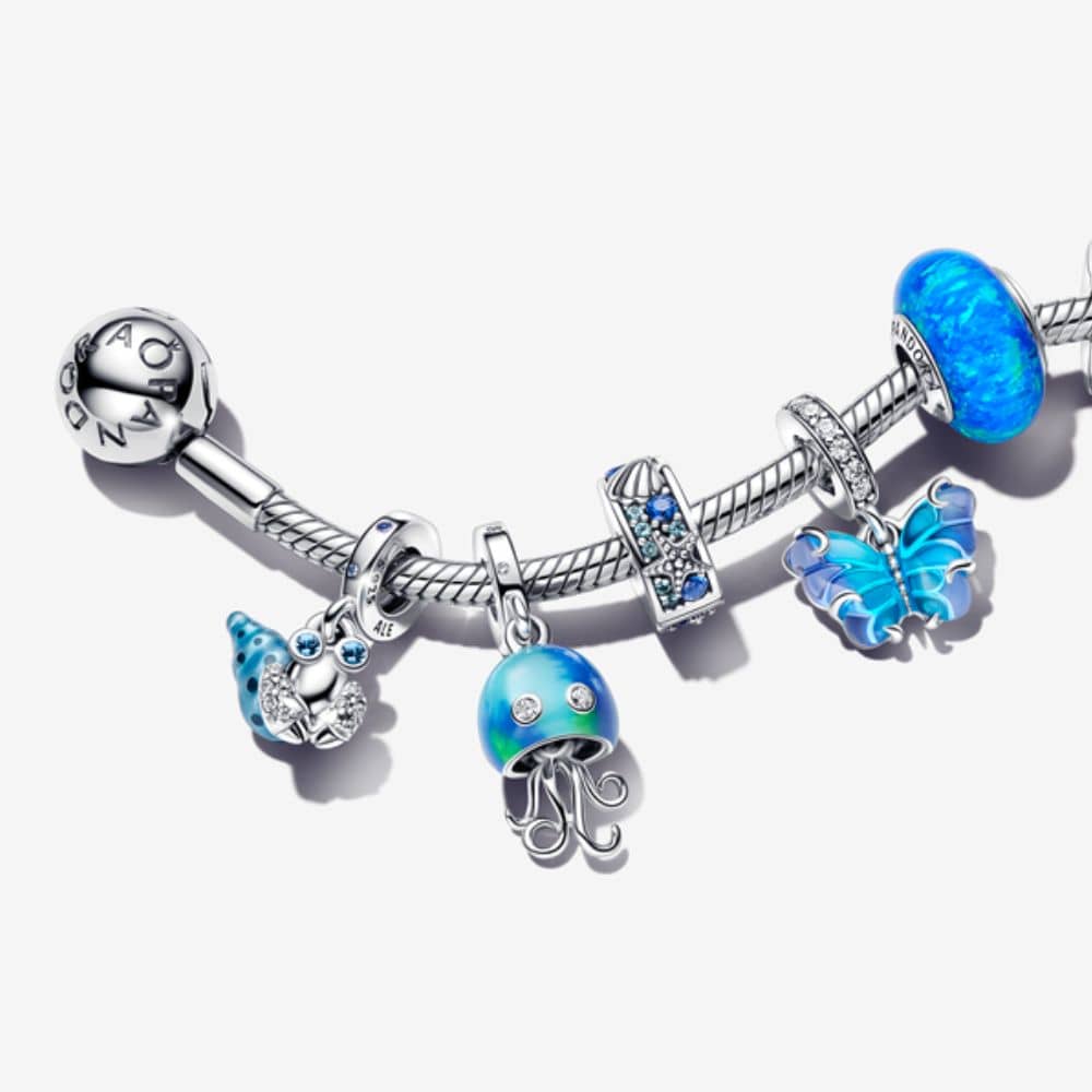 Opalescent Ocean Deep Blue Charm - Pandora Lietuva