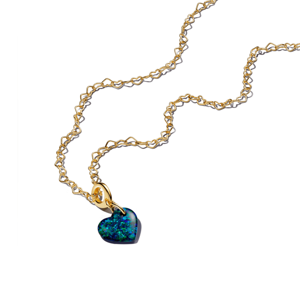 Opalo talismanas „Žalia širdis“ - Pandora Lietuva