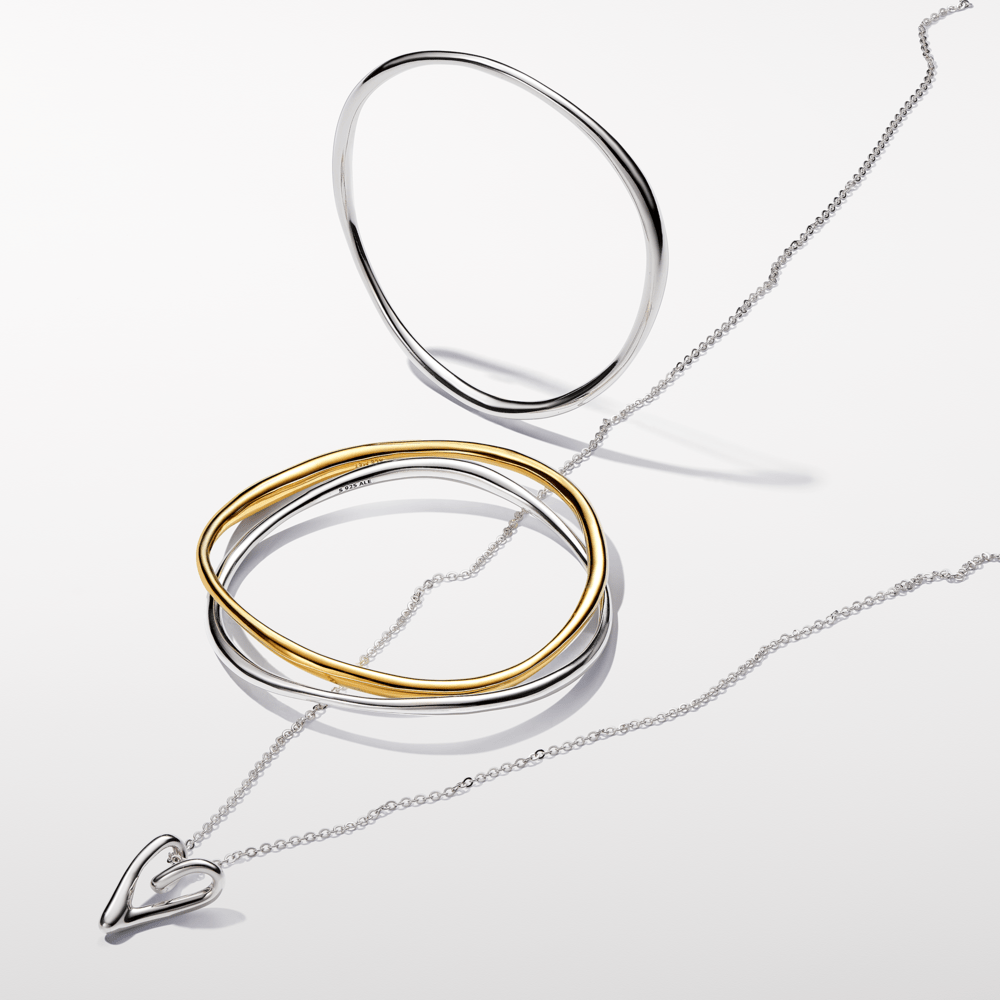 Organiškos formos apyrankė - Pandora Lietuva