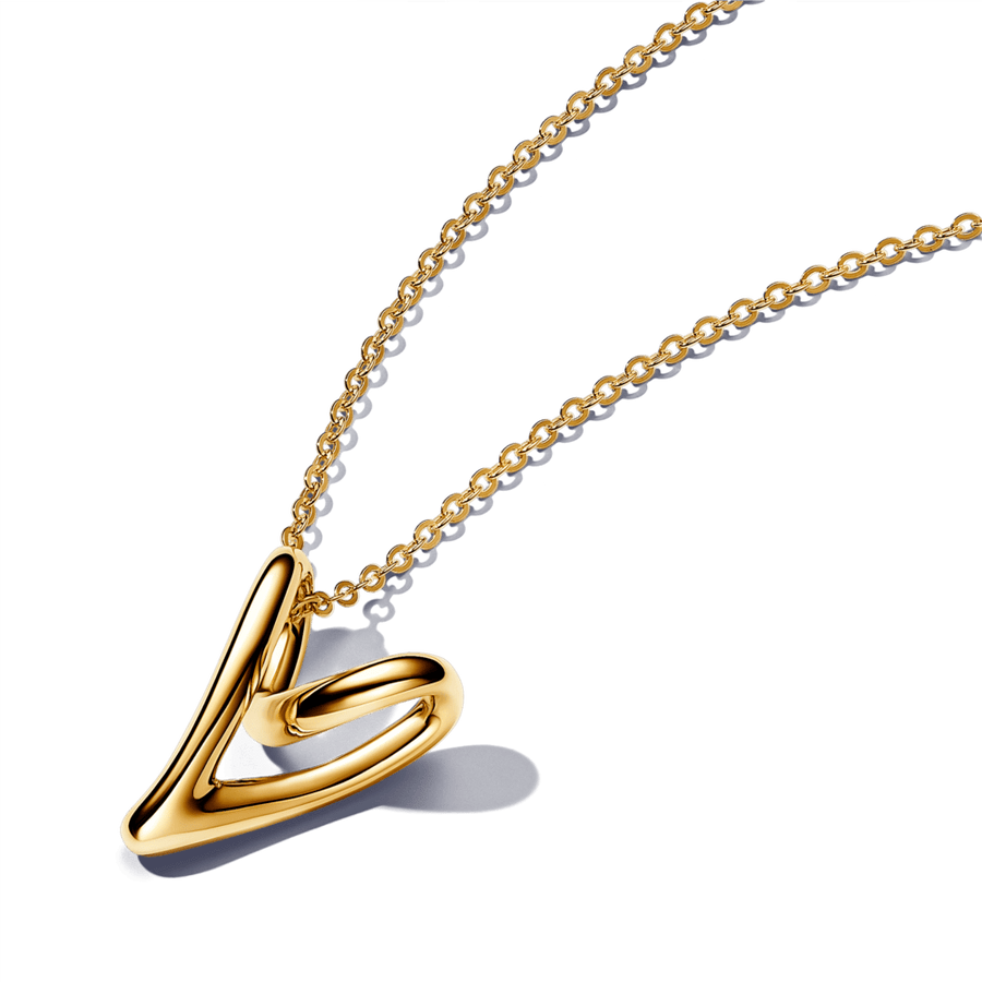 Organiškos formos vėrinys „Širdelė“ - Pandora Lietuva