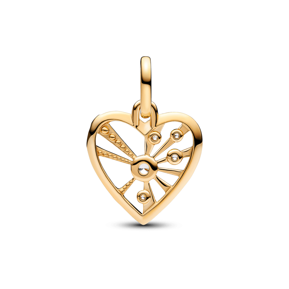 Pakabukas su medalionu „Širdis ir spinduliai“ - Pandora Lietuva