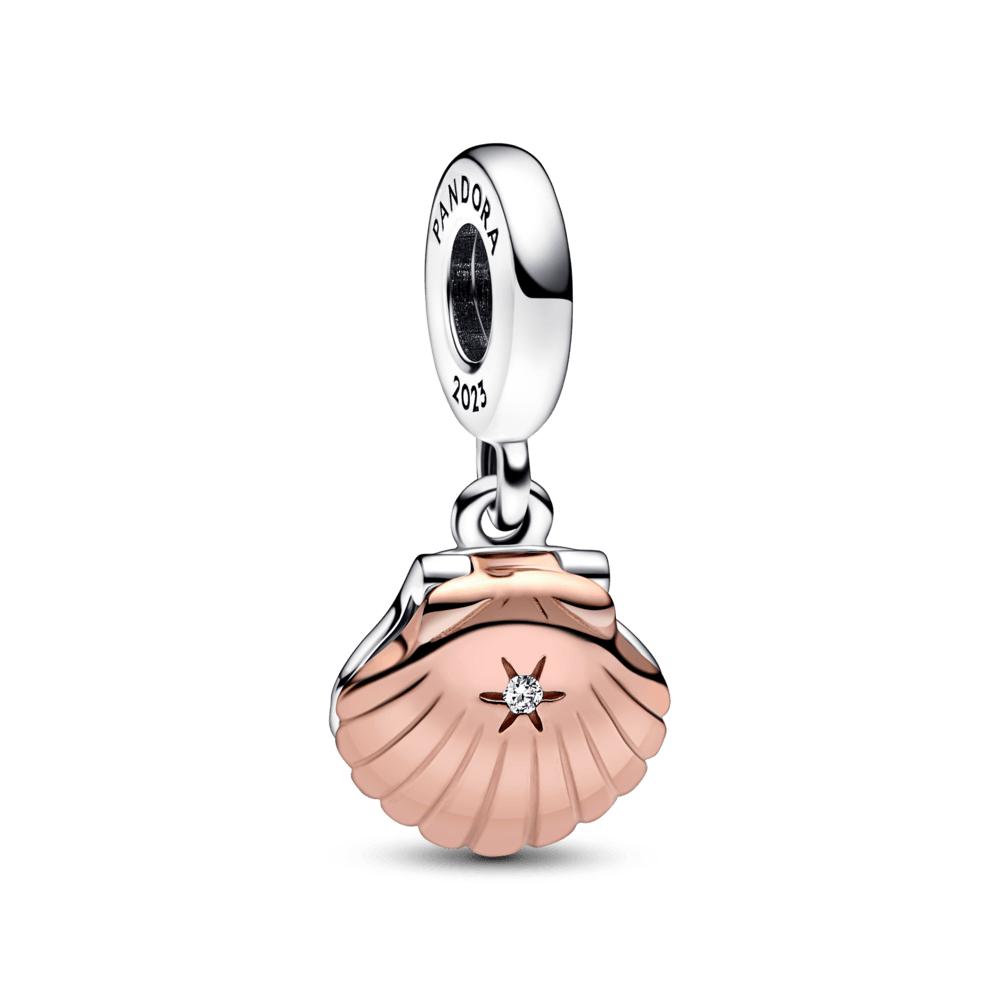 Pandora Club 2023 Sea Shell & Treated Freshwater Cultured Pearl Dangle Charm - Pandora Lietuva