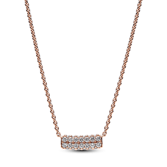 Pandora Timeless Pavé dviejų eilių kaklo papuošalas - Pandora Lietuva