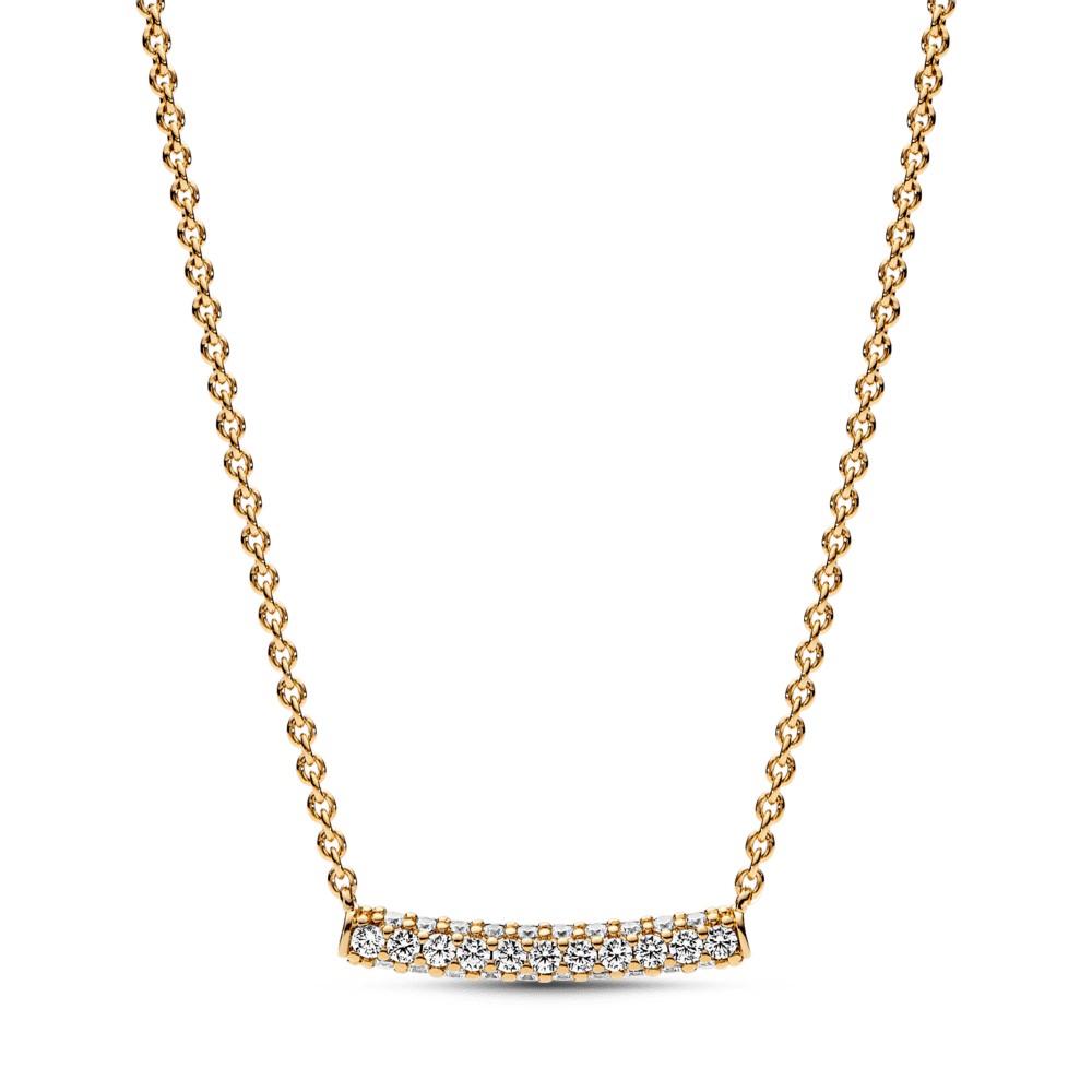 Pandora Timeless Pavé Single - row Bar Collier Necklace vėrinys - Pandora Lietuva