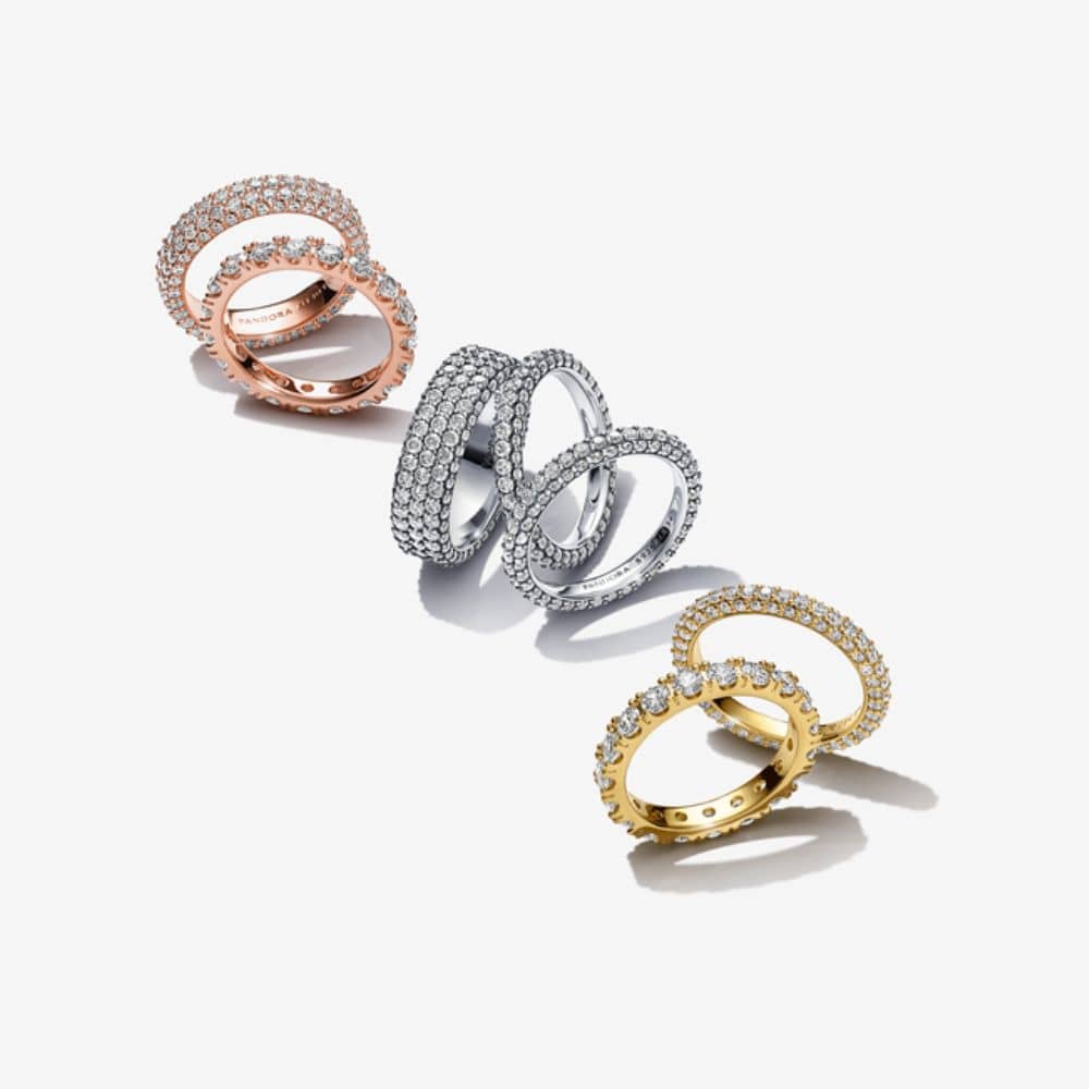 Pandora Timeless Pavé vienos eilės žiedas - Pandora Lietuva