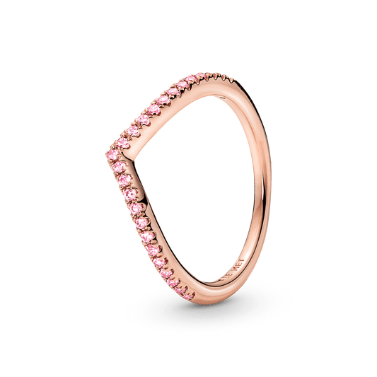 Pandora Timeless rausvai žėrintis norų išsipildymo žiedas - Pandora Lietuva