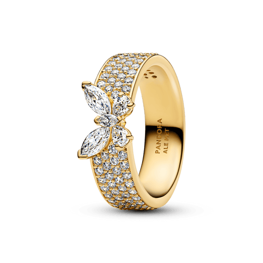 Spindintis drąsaus stiliaus žiedas „Drugelis“ - Pandora Lietuva