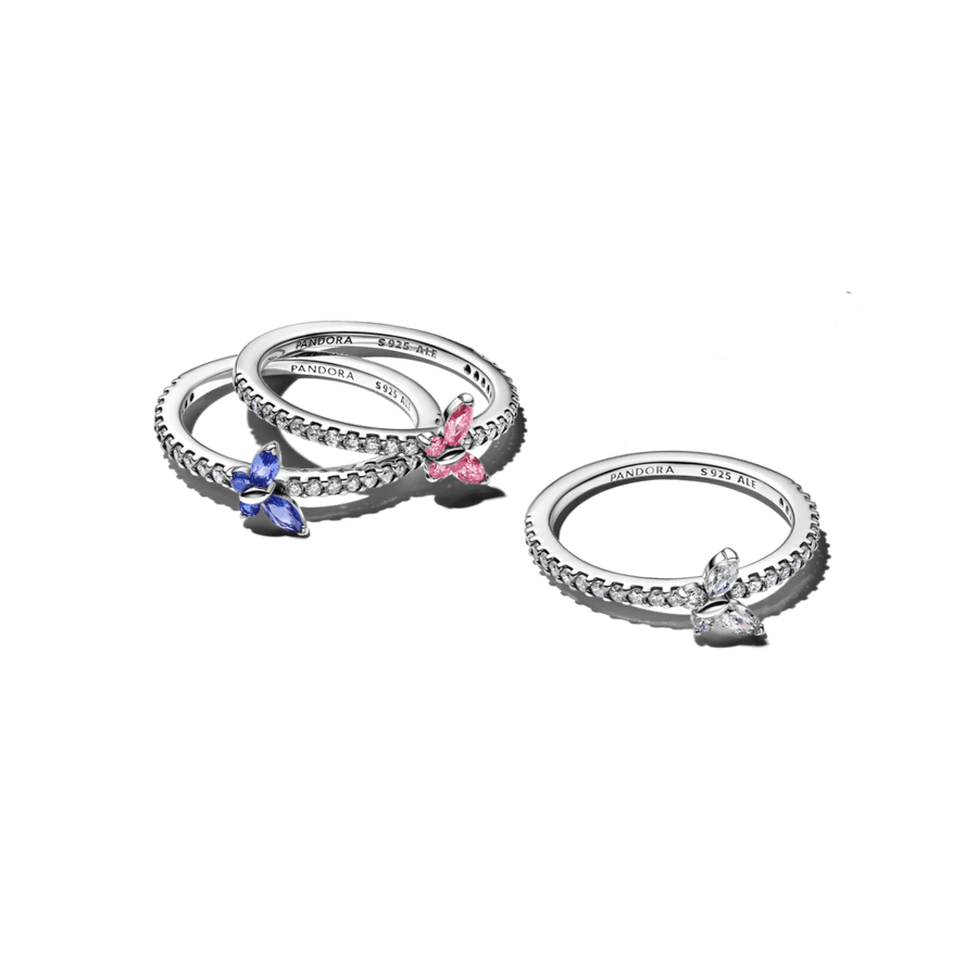 Spindintis žiedas „Drugelis“ - Pandora Lietuva