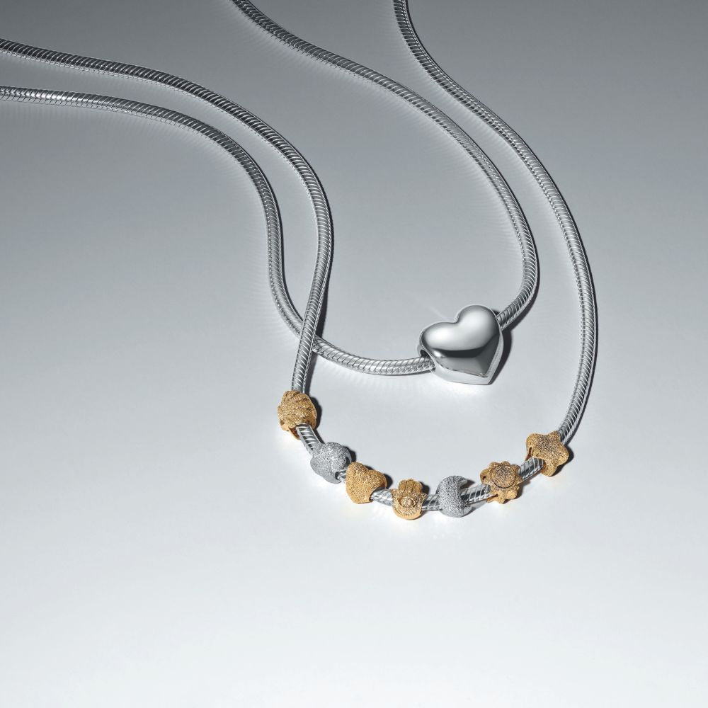 Tekstūrinis mini karoliukas „Kriauklė“ - Pandora Lietuva