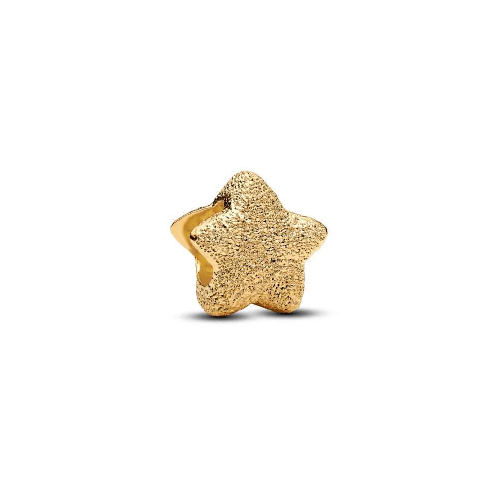 Tekstūrinis mini karoliukas „Žvaigždė“ - Pandora Lietuva