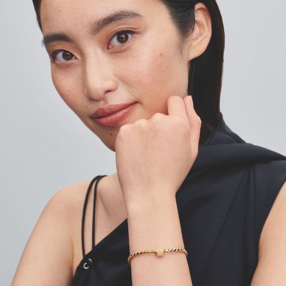 Tekstūrinis mini karoliukas „Žvaigždė“ - Pandora Lietuva