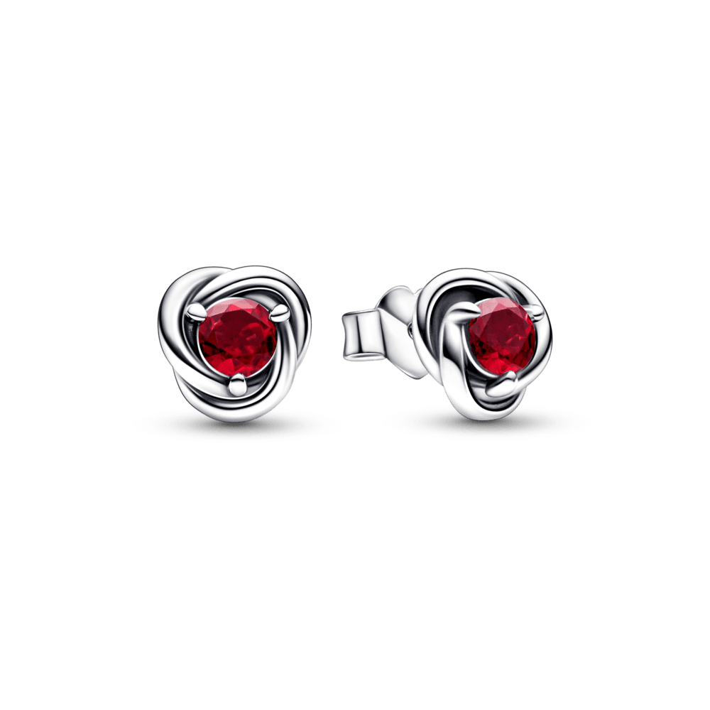 True Red Eternity Circle Stud auskarai - Pandora Lietuva