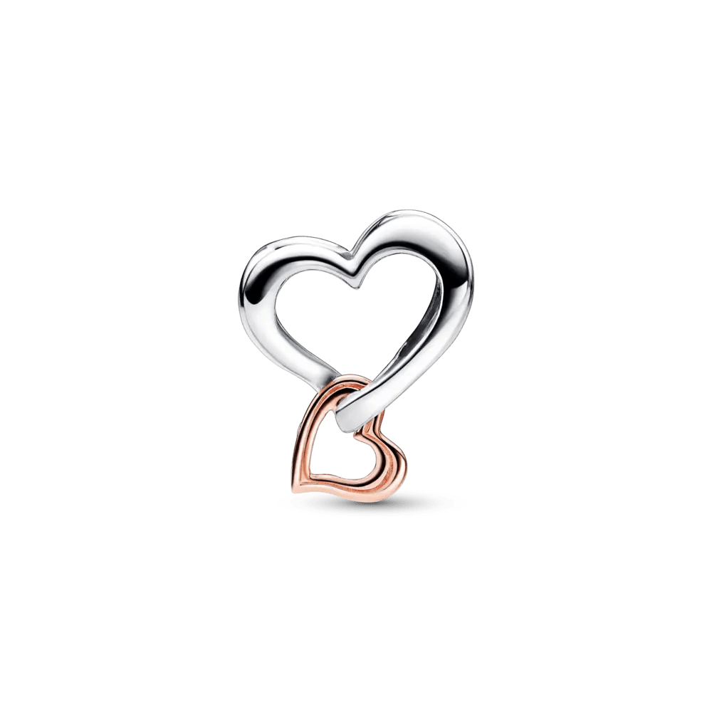 Two - tone Openwork Infinity Heart Charm - Pandora Lietuva