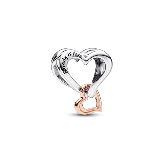 Two - tone Openwork Infinity Heart Charm - Pandora Lietuva
