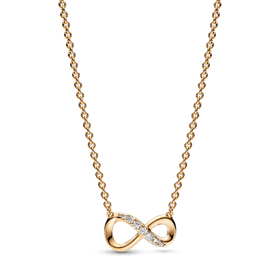 Žaižaruojantys begalybės koljė karoliai - Pandora Lietuva