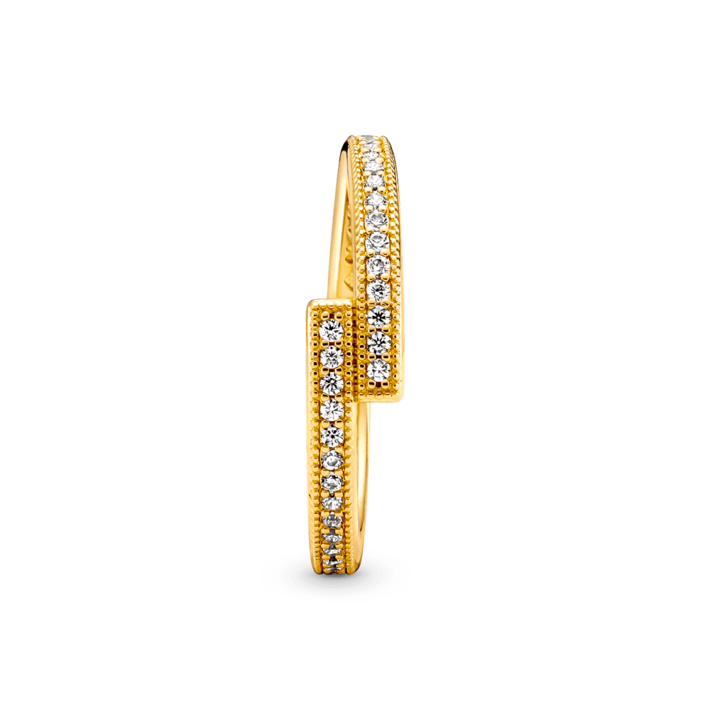 Žėrintis persidengiantis žiedas - Pandora Lietuva