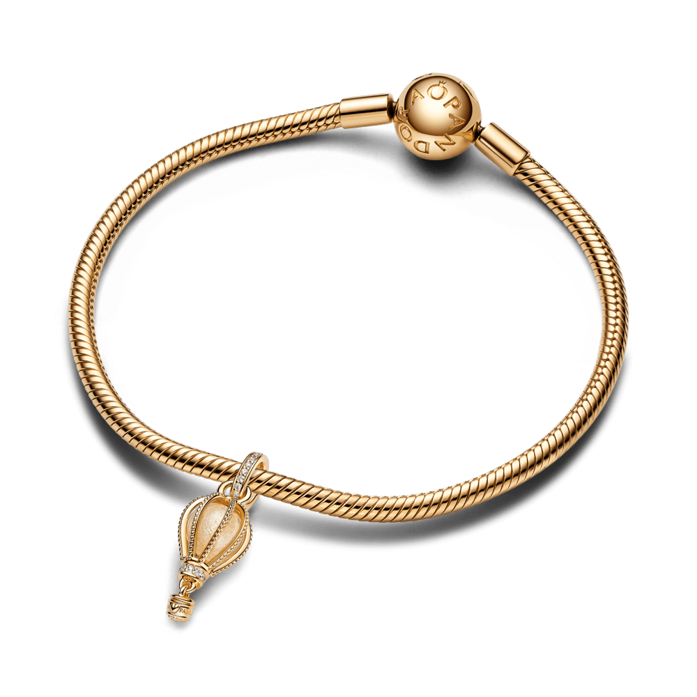 Žėrintis skaidrus talismanas „Oro balionas“ - Pandora Lietuva