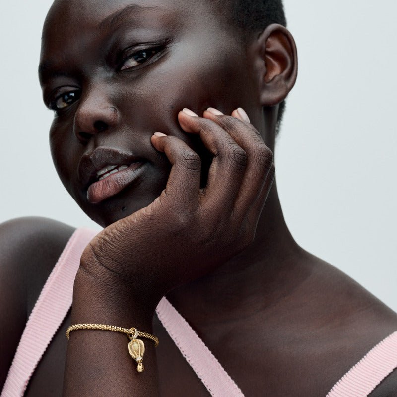 Žėrintis skaidrus talismanas „Oro balionas“ - Pandora Lietuva