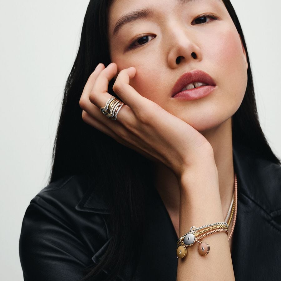 Žiedas „Žvilganti banga“ - Pandora Lietuva