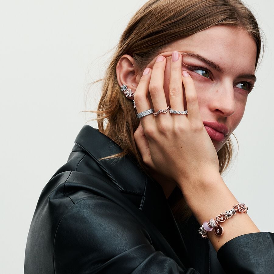 Žiedas „Žvilganti banga“ - Pandora Lietuva