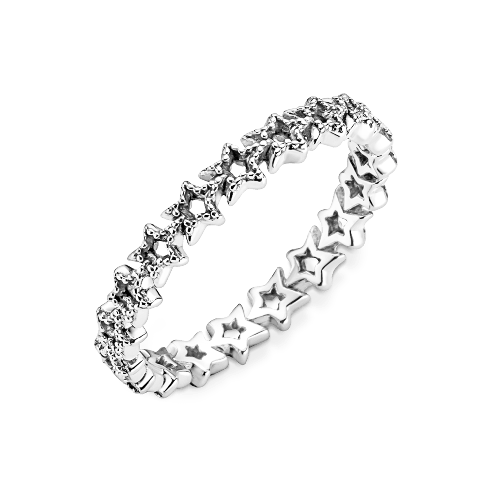 Asimetrinių žvaigždžių juostos žiedas - Pandora Lietuva