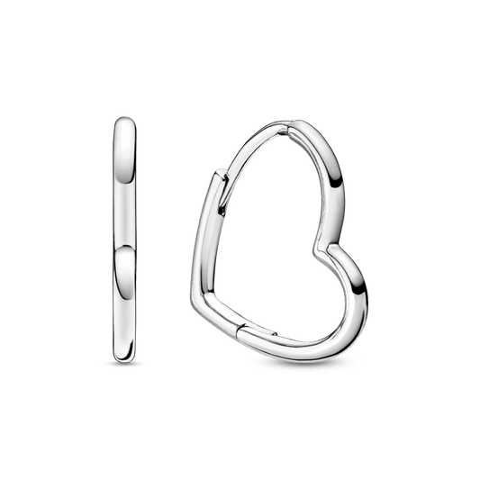 Asimetriški širdies formos auskarai - Pandora Lietuva