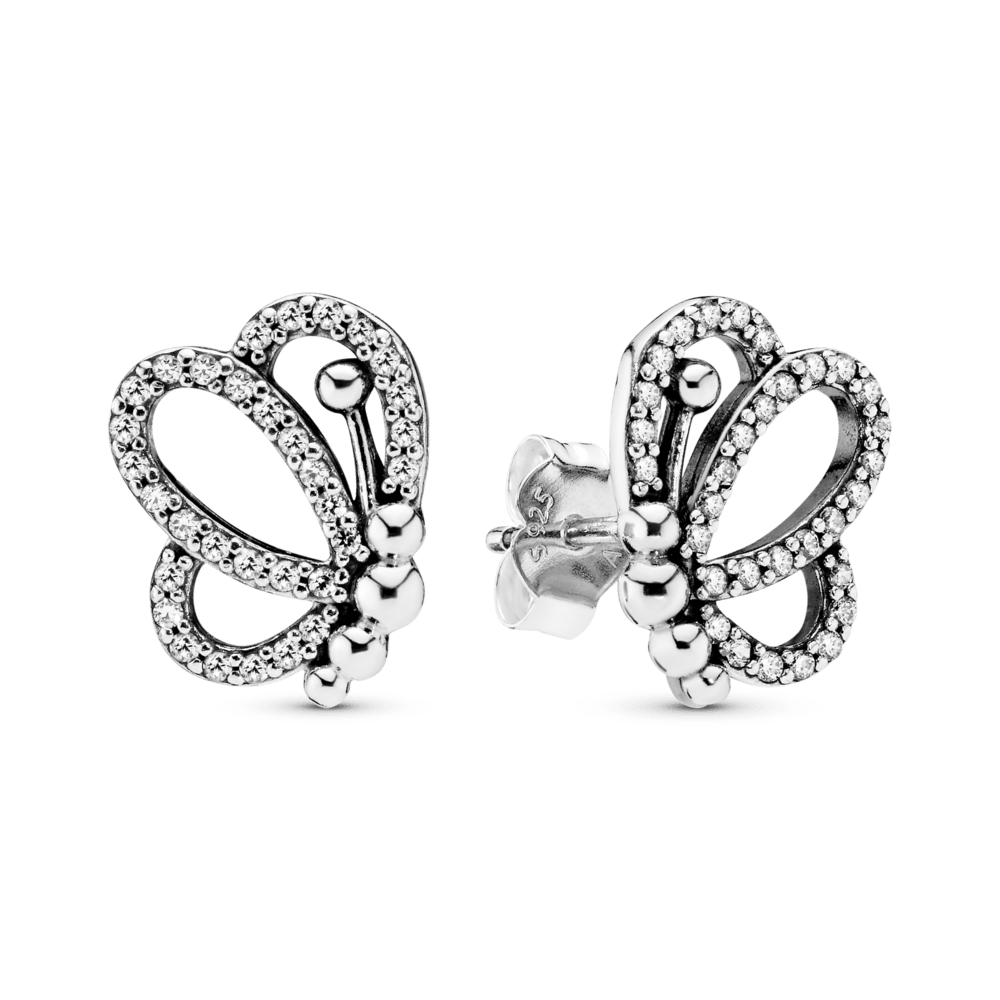 Auskarai Drugeliai - Pandora Lietuva