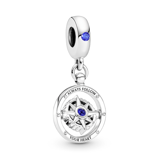 Besisukančio kompaso kabantis karoliukas - Pandora Lietuva