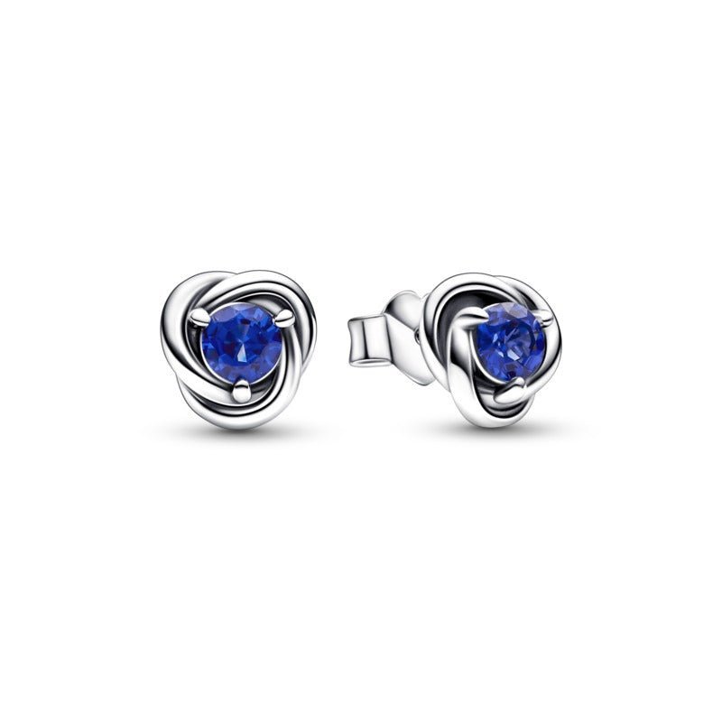 Blue Eternity Circle Stud auskarai - Pandora Lietuva