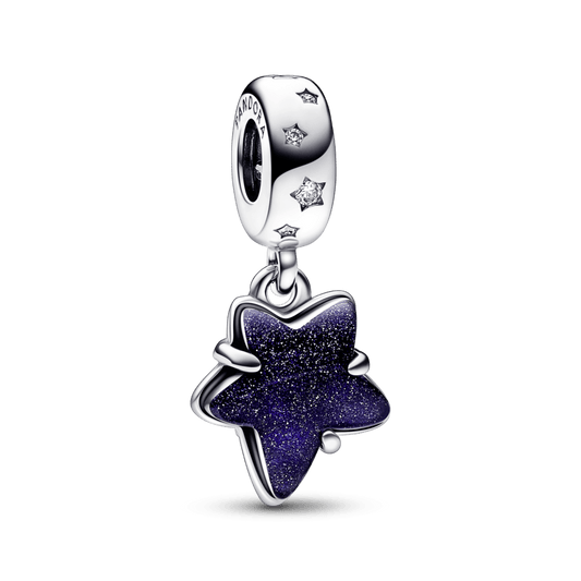 Celestial Galaxy Star Murano Dangle Charm - Pandora LT