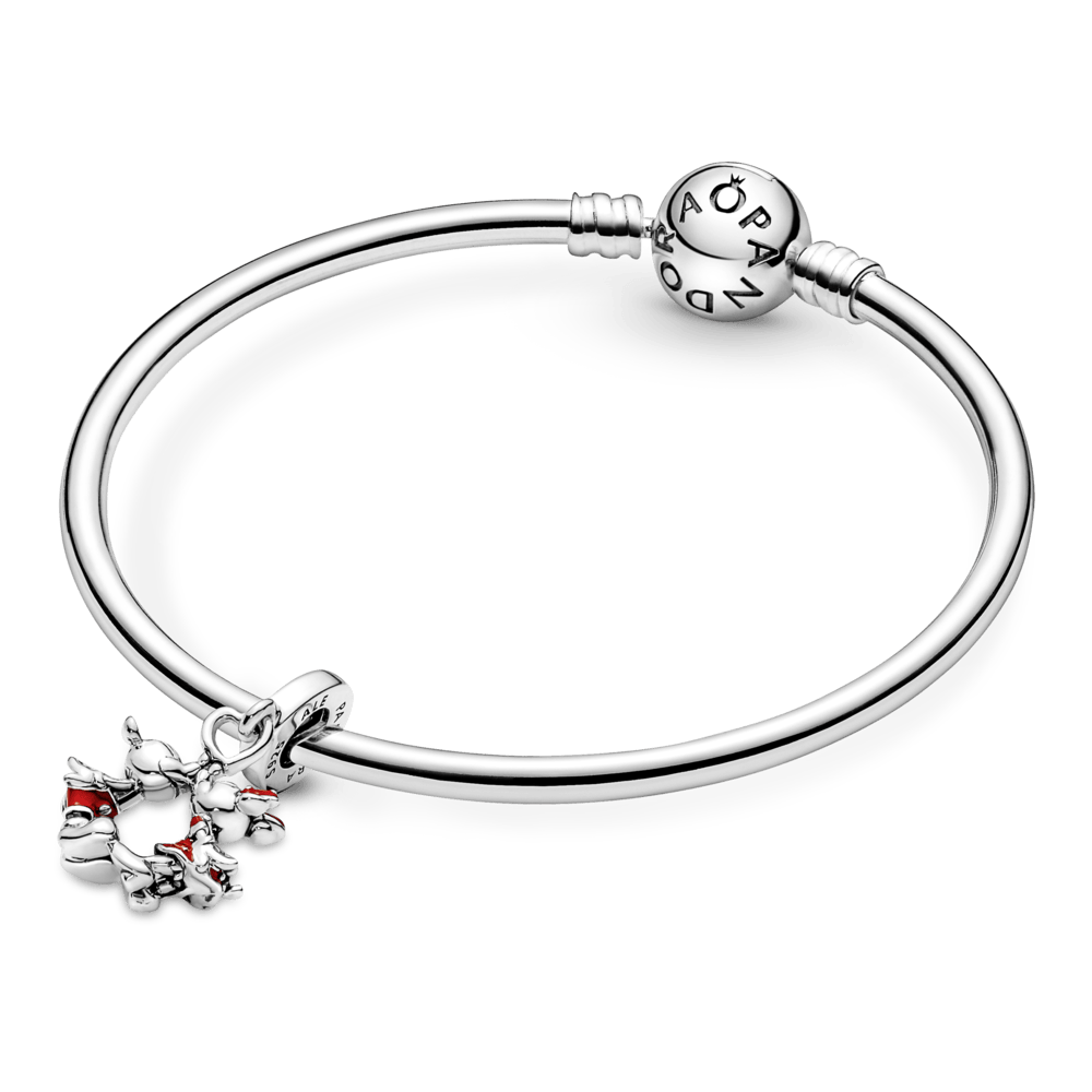 Disnėjaus Peliuko Mikio ir Pelytės Minės bučinio kabantis karoliukas - Pandora LT