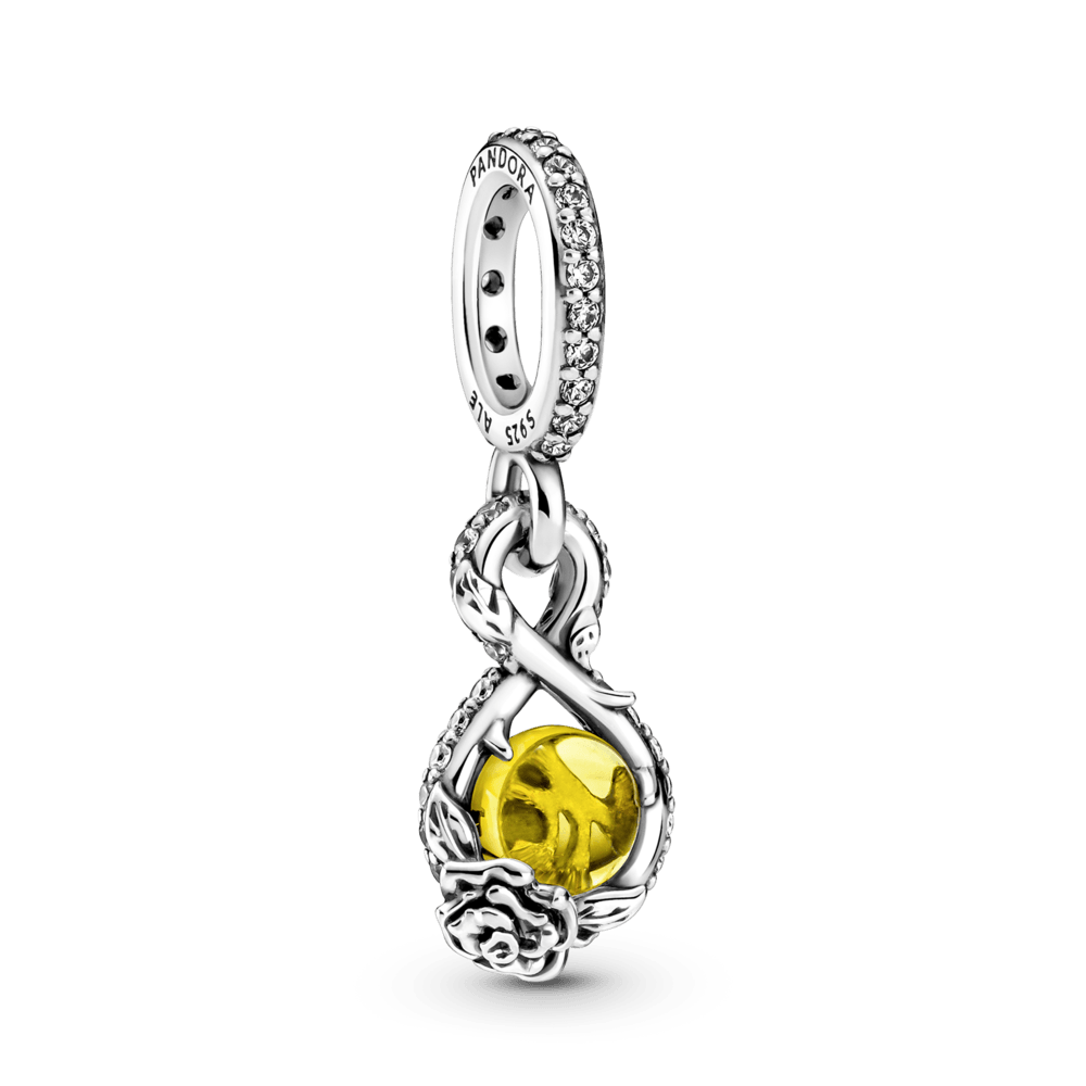 Disney Belle begalybės ir rožės pakabukas - Pandora LT