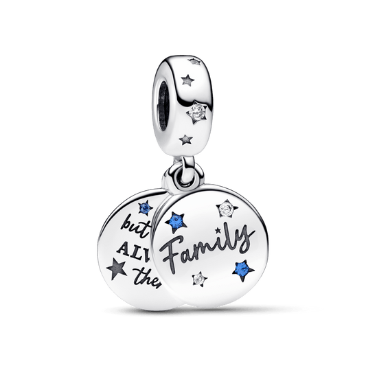 Dvigubas Šeimos Meilės Kabantis Karoliukas - Pandora Lietuva