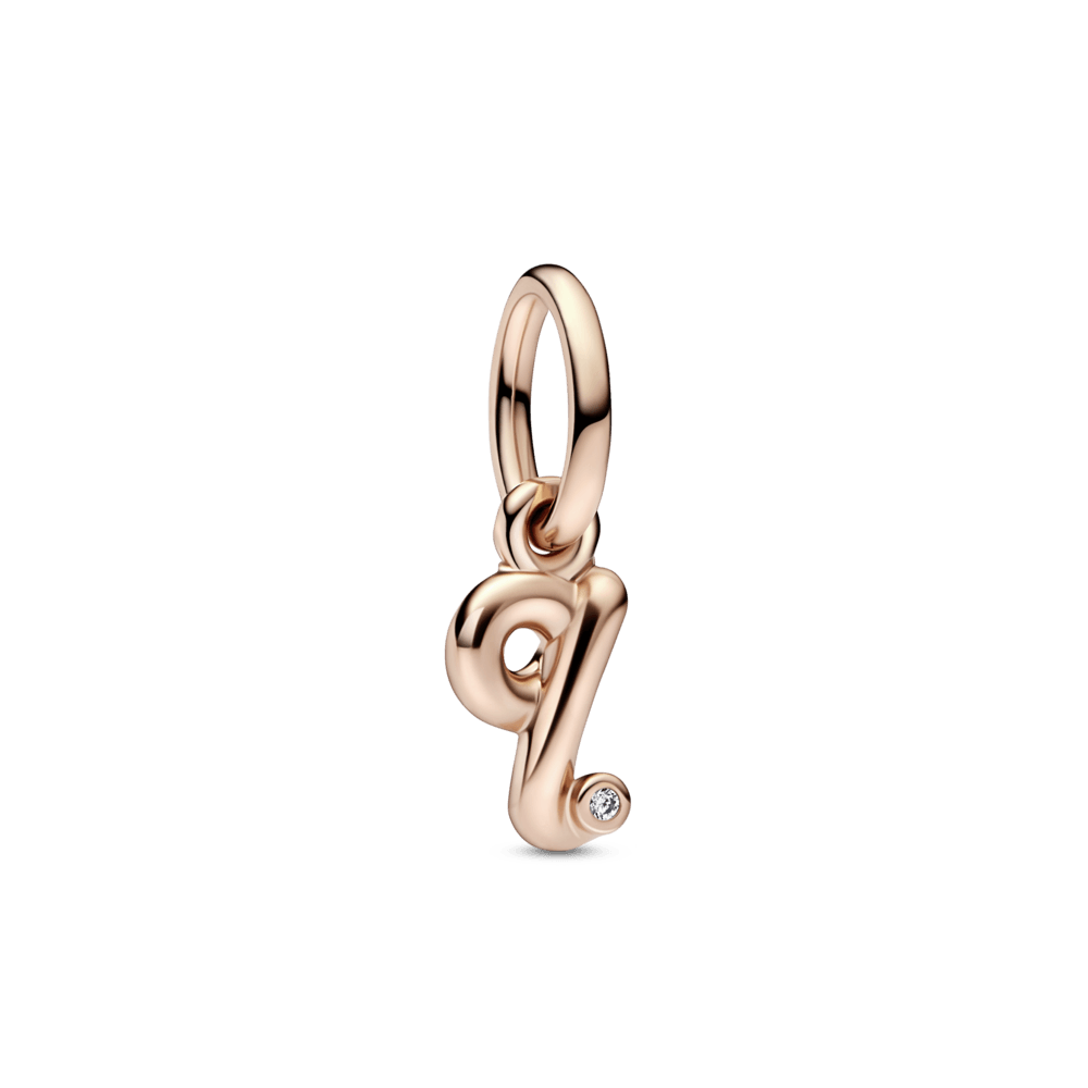 Letter q Script Alphabet Dangle Charm - Pandora LT
